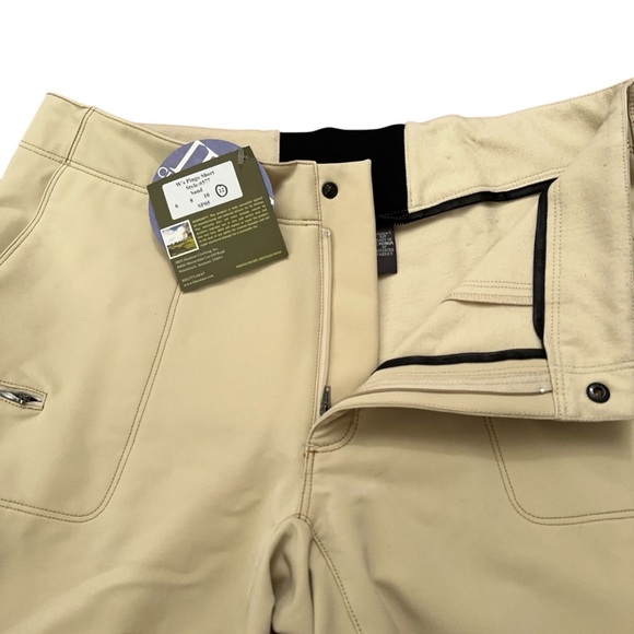 Ibex Pingo Shorts Womens Size 12 Wool Blend Stretch Hiking Outdoor Beige NWT - Picture 3 of 8